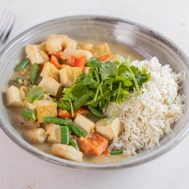 Prawn and Tofu Green Curry