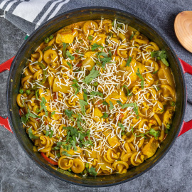 One Pot Yellow Curry Chicken Pasta