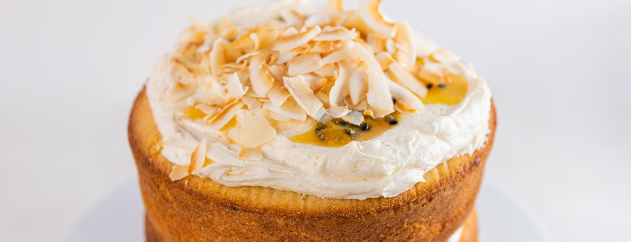 Coconut and Passionfruit Cake