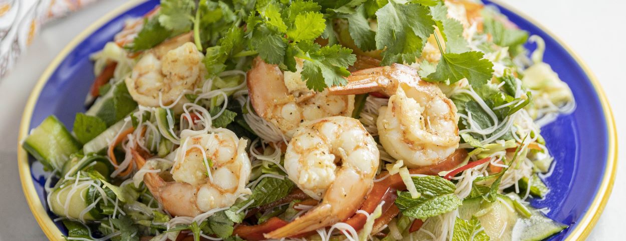 Vermicelli Noodle Salad with Prawns 