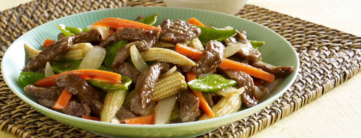 Beef & Vegetables in Oyster Sauce