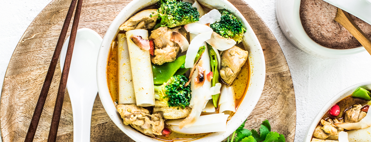 Thai Chicken Rice Flake Soup