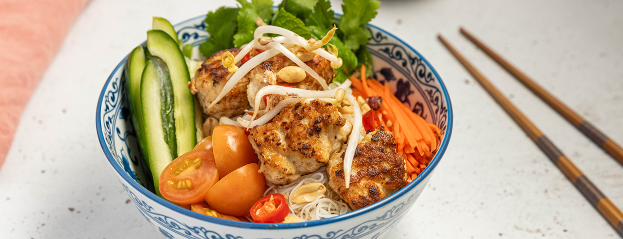 Vietnamese Chicken Rissole Salad