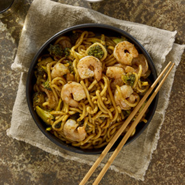 Broccoli & Prawn Pepper Noodles