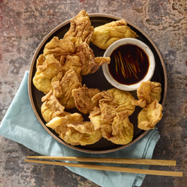 Chicken & Prawn Crispy Wontons