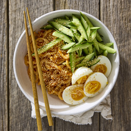 Cold Kimchi Udon Salad