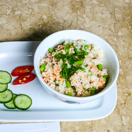 Tuna, Asparagus & Crab Fried Rice