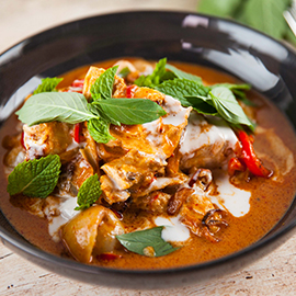 Leftover Roast Chicken Red Curry