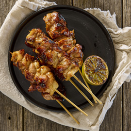 Lemongrass Chicken Skewers witn Nouc Cham