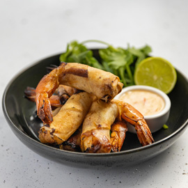 Prawn Spring Rolls with Sweet Chilli Lime Mayo