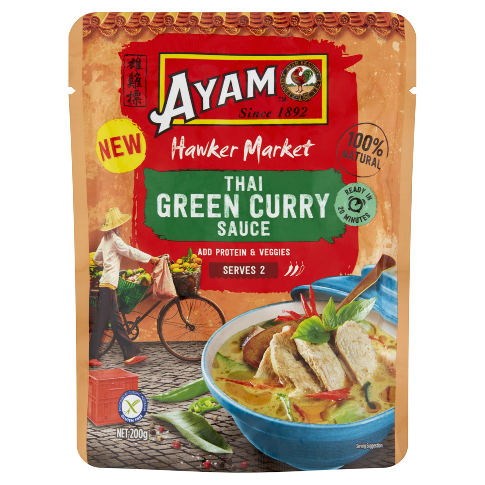 Hawker Market Thai Green Curry Sauce 200g x 6