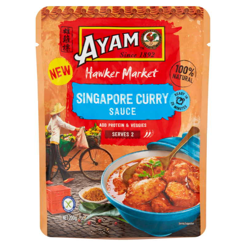 Hawker Market Singapore Curry Sauce 200g x 6